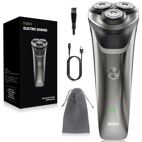 Rasoio Elettrico Barba Impermeabile Wet & Dry con Rifinitore Pop-Up