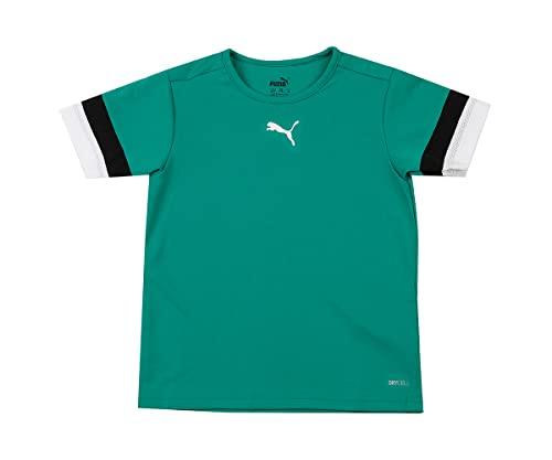 PUMA Teamrise Jersey Jr, Shirt Unisex - Bambini e ragazzi, Pepper Green-Puma Black-Puma White, 140