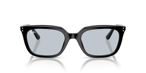 Ray-Ban Occhiali da sole unisex Rb4439d, nero/azzurro, 54 mm, Nero/Azzurro, 54 mm