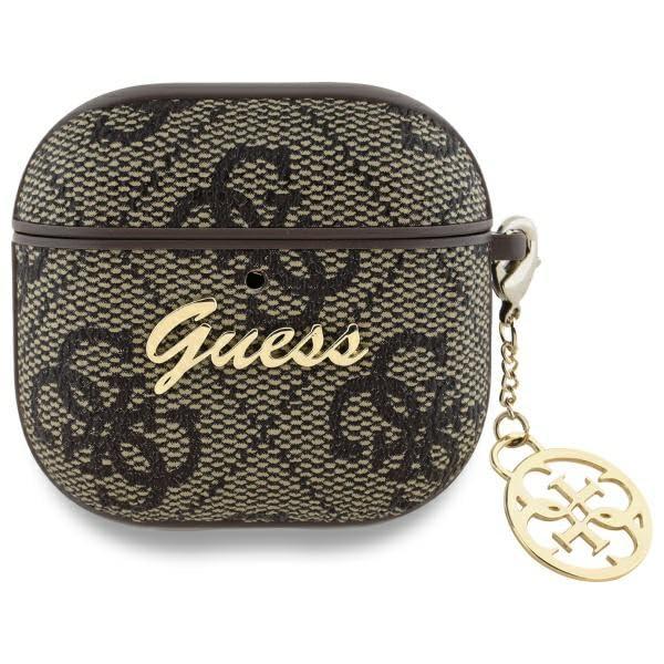 Custodia Guess 4G Charm Collection per AirPods 4 Marrone