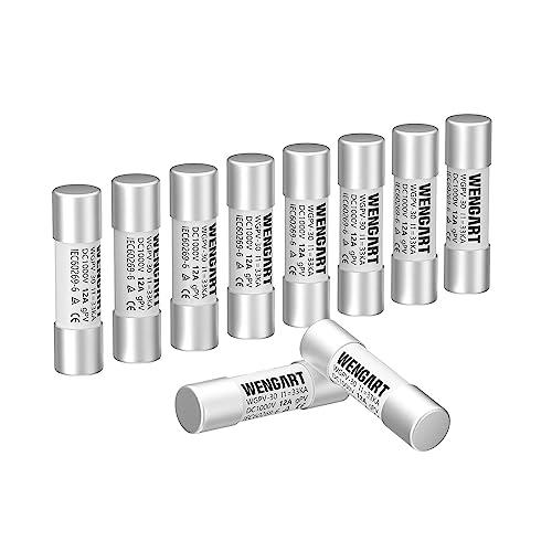 Wengart Fusibili Solari WGPV-30, 1000VDC, 12A, 10x38mm (Confezione da 10)