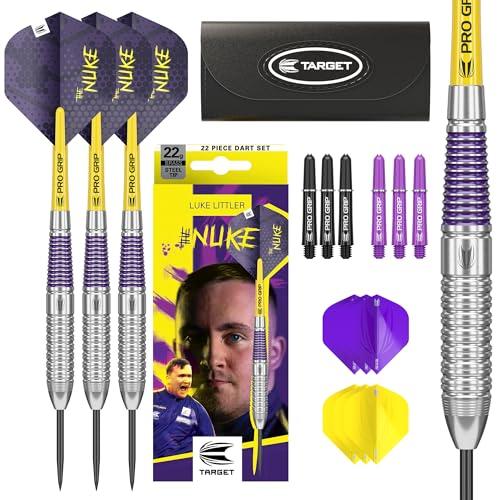 Target Darts Luke Littler Brass Steel Tip 22G - Set Freccette Edizione The Nuke