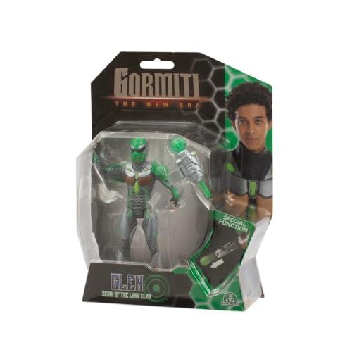 GORMITI THE NEW ERA - Scion Del Clan Della Terra Glen Lancia Sfere, Action Figure 15 Cm Con Funzione Attacco, Gormita Articolato Con Armatura Effetto Silver, Per Bambini A Partire Dai 3 Anni