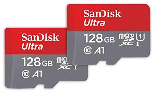 SanDisk Ultra microSDXC UHS-I 128GB Twin Pack con Adattatore SD