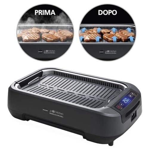 MACOM Griglia/Piastra Elettrica Smokeless Fan Grill