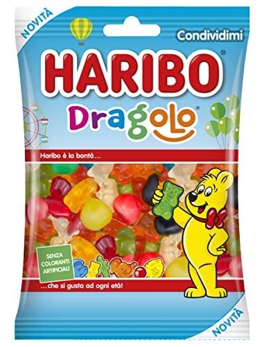 Haribo Dragolo, Caramelle Gommose, Gusto Frutta, 160g