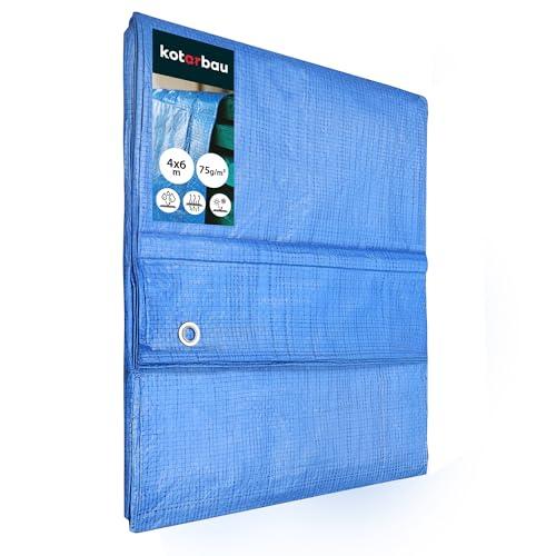 KOTARBAU® Telo Impermeabile Esterno 4 x 6 m Blu