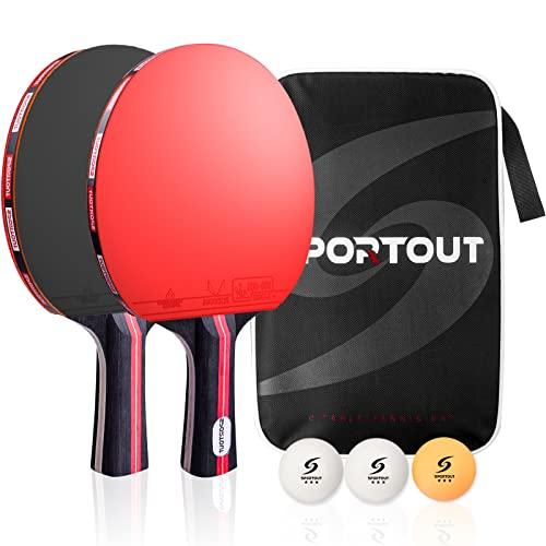 Easy-Room Set Ping Pong: 2 Racchette, 3 Palline e Borsa