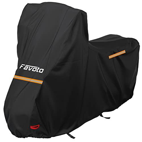 Favoto Telo Coprimoto Impermeabile 210D con Parabrezza Alto, Antivento e Antifurto