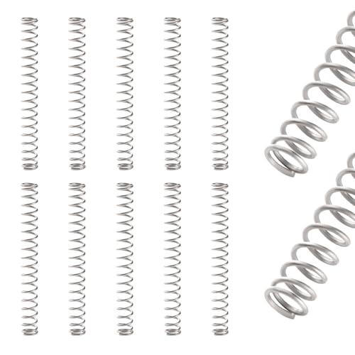 Molle a Compressione VooGenzek 1x8x70 mm in Acciaio Inossidabile (10 Pezzi)