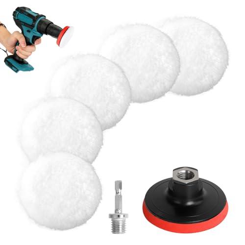 AiQInu 7 Pezzi Kit Lucidatura Auto