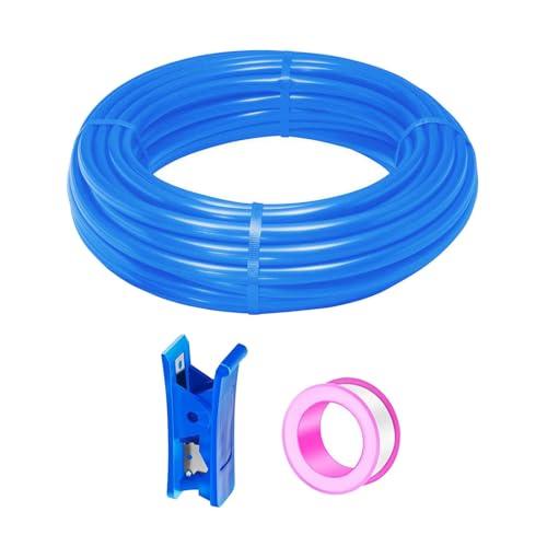 Tubo Aria Compressa HAXIHA 10 Metri - Blu, Attacco Rapido 10mm