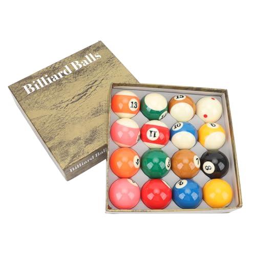 BuyWeek Palline da Biliardo, 16 Pezzi Palle da Biliardo in Resina da 5,72 cm per la Competizione e Il Divertimento
