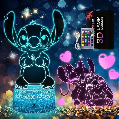 Stitch Lampada 3D - Luce Notturna Bambini