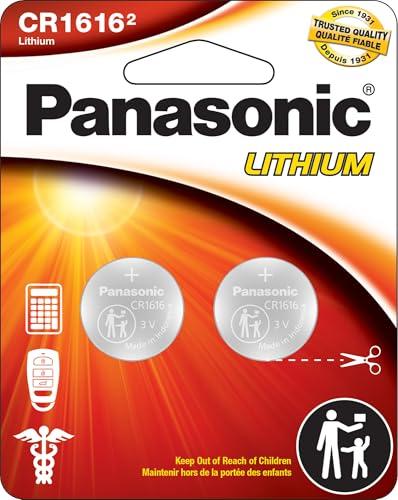 Panasonic CR1616 - Batterie a Bottone al Litio a Lunga Durata, 3V, Confezione da 2