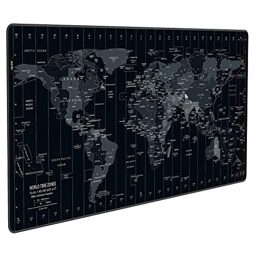 JIALONG Tappetino Mouse Gaming XXL - Mappa del Mondo