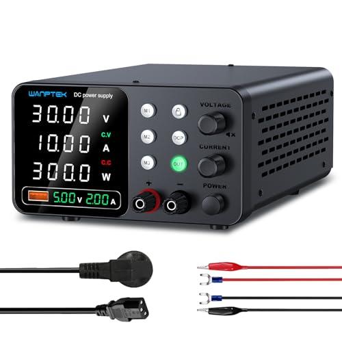 Alimentatore da Banco WANPTEK POWER 30V 10A con Memorie e Protezioni