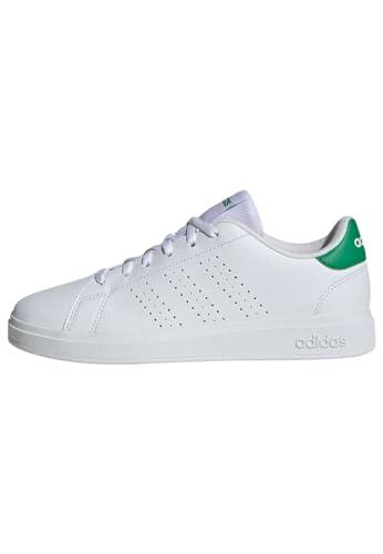 Adidas Advantage Base 2.0 Junior Scarpe da Tennis Unisex - Bianco/Verde