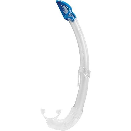 Cressi Mexico Tubo Snorkel Unisex Adulto Trasparente/Blu