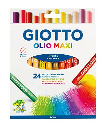 Giotto Olio Maxi - Pastelli ad Olio - Confezione da 24 Pezzi