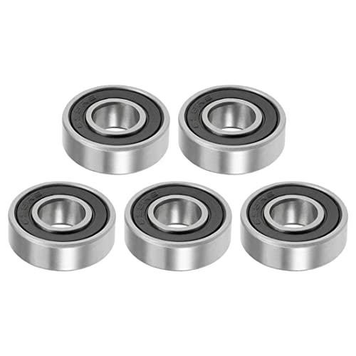 Cuscinetti a Sfere a Gola Profonda PATIKIL 698-2RS - 8mm x 19mm x 6mm, Acciaio al Carbonio, Set da 5