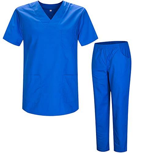 MISEMIYA - Uniforme Medica Unisex Blu Reale - Ref.8178