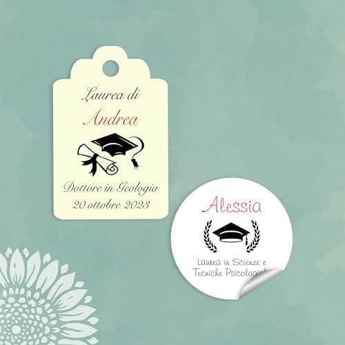 Cartellini Laurea Personalizzati - Eleganza per le Tue Bomboniere