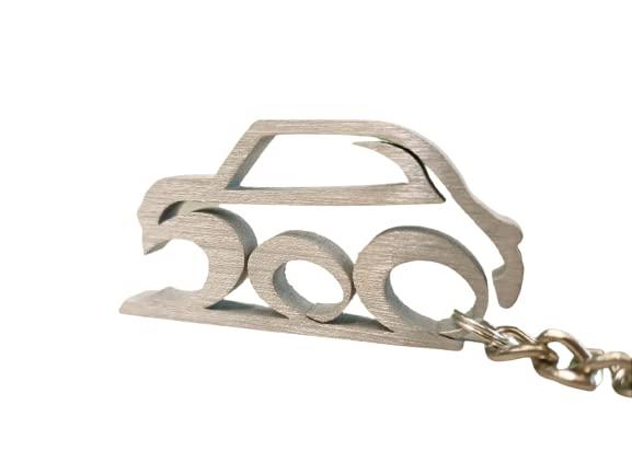 Portachiavi 500 Stilizzata in Alluminio - Made in Italy