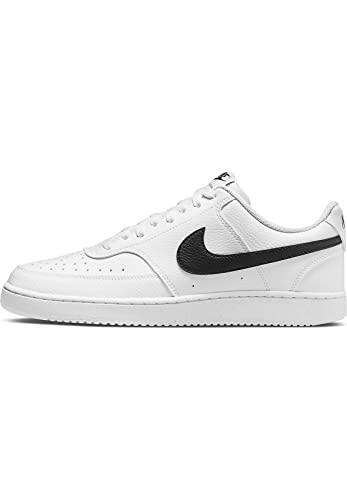 Nike Court Vision Low Next Nature, Sneaker Uomo, Bianco Nero Bianco, 45 EU