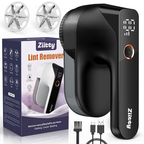 Ziitty Levapelucchi Elettrico, 3 Livelli di Potenza, 6 Lame, Nero