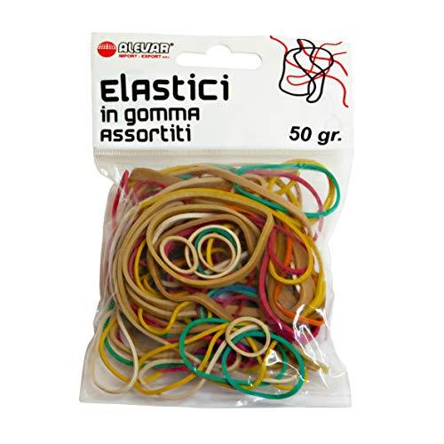 Alevar Elastici in Gomma da Ufficio Assortiti - 50g