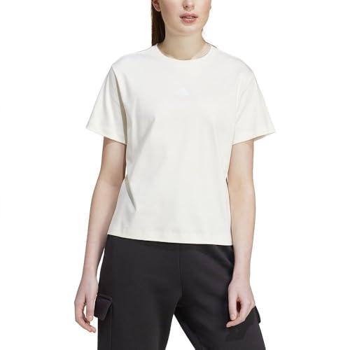 Adidas Donna Signature Graphic Print T-Shirt, Off White