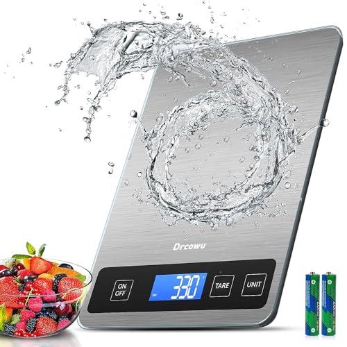 Drcowu Bilancia da Cucina Digitale 15kg