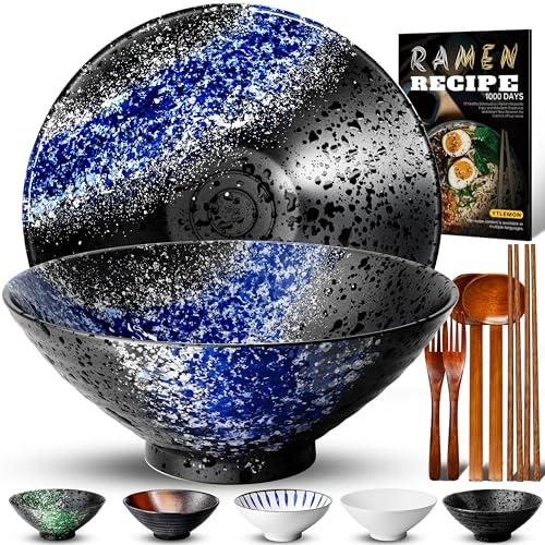 Set Ciotola Ramen Giapponese in Ceramica (9 pezzi) - 8 Pollici