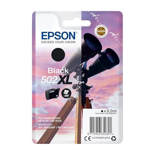 Epson 502 Serie Binocolo, Cartuccia originale getto d'inchiostro, Formato XL, Nero