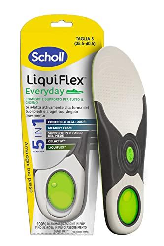 Dr. Scholl's Liquiflex Everyday, Solette Ortopediche Regolabili Anti-Odore in Memory Foam Taglia S (35.5-40.5)