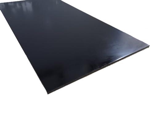 Piastra in PVC NERO nero diverse misure (250x500x3mm)