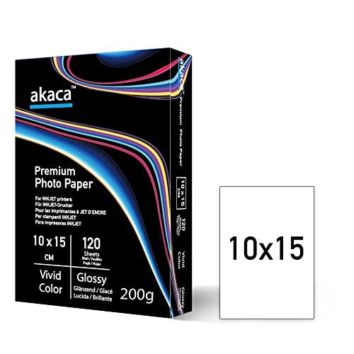 Carta Fotografica Lucida Premium Akaca 10x15 cm - 120 Fogli