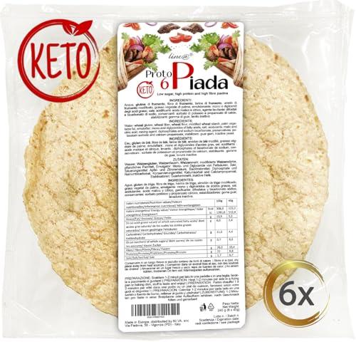6 Protopiade Keto Line@diet - Piadine Chetogeniche Proteiche