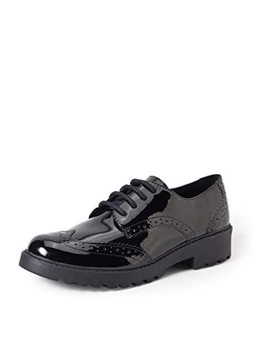 Geox J Casey Girl - Mocassino Nero per Bambine e Ragazze