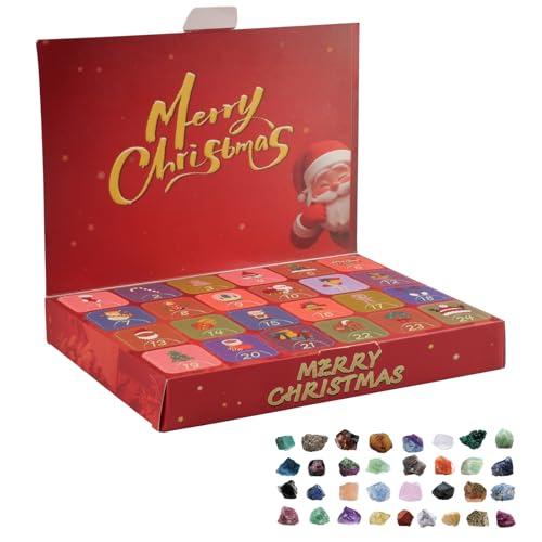 YunBey Calendario dell'Avvento 2025 - Set di 24 Pietre Preziose Naturali