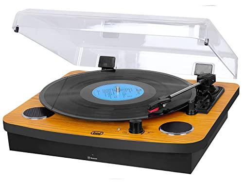 Trevi TT 1022 BT Giradischi Stereo con Bluetooth e Mobile in Legno