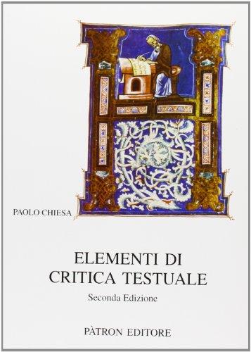 Elementi di critica testuale