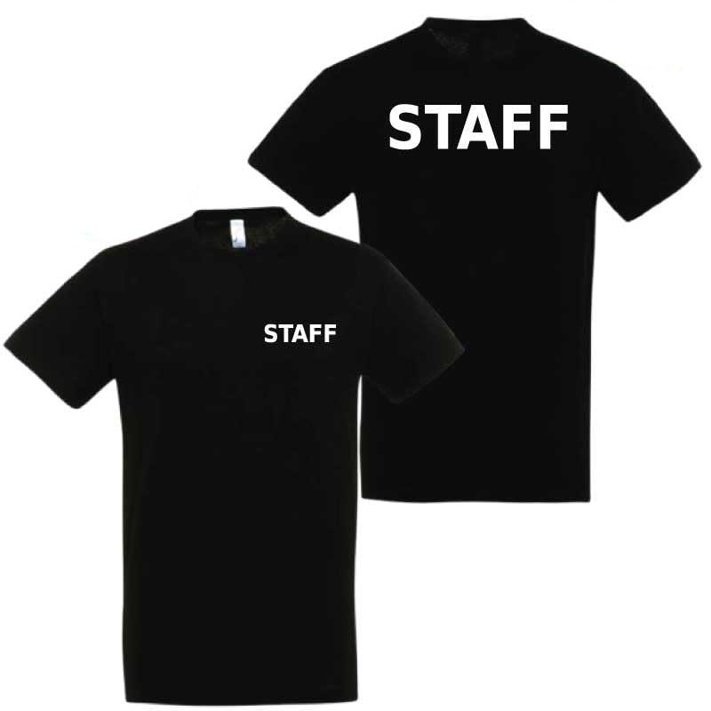 T-shirt STAFF Nera - Taglia XXL, Cotone Premium