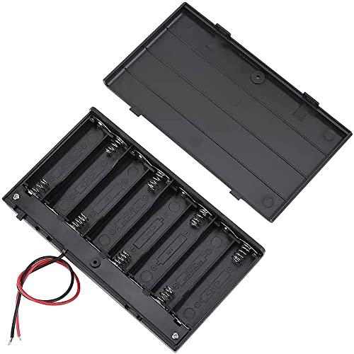 CABLEPELADO Porta Batteria con Interruttore ON/OFF per 8 Batterie AA