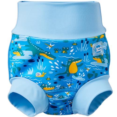 Splash About Happy Nappy Pannolino da Nuoto Riutilizzabile, Crocodile Swamp, 2-3 Anni