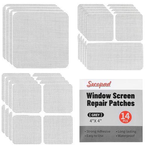 Secopad Nastro Ripara Zanzariere, Kit di Riparazione Ultra Forte in Fibra di Vetro