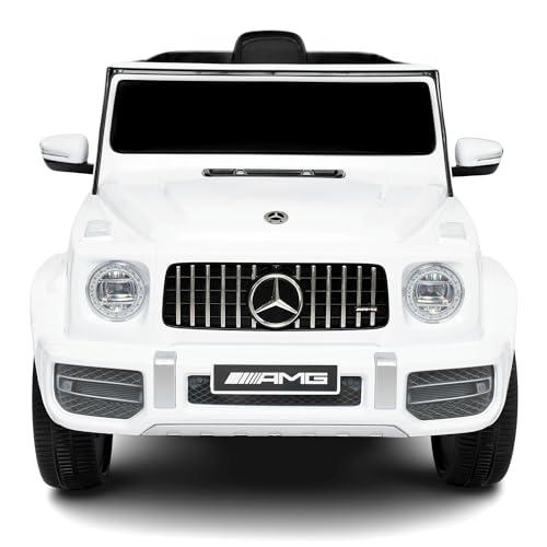 Babycar Mercedes G63 AMG 12V Bianca - Auto Elettrica per Bambini con Licenza Ufficiale