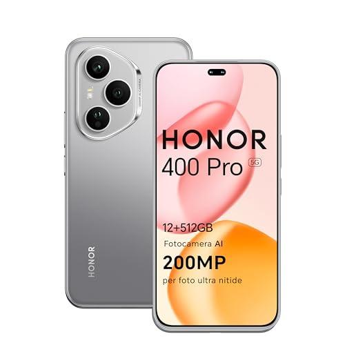 HONOR 400 Pro Smartphone 5G, 12GB RAM, 512GB ROM, Fotocamera AI 200MP, Display AMOLED 6.7