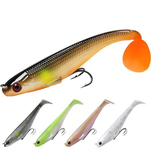 TRUSCEND Esche da Pesca Morbide con Testa a Giga